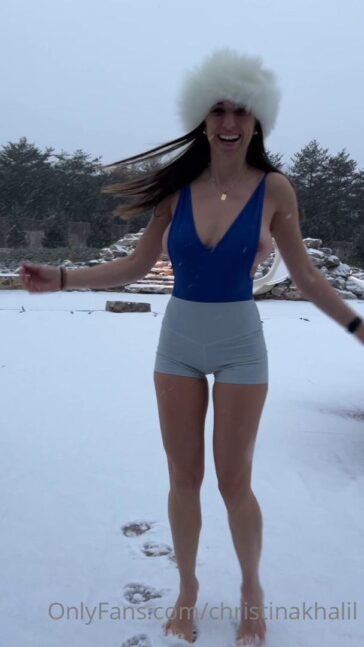 christina khalil nipple tease snow bodysuit onlyfans video leaked nsupnv 364x647 1