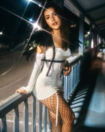 andrea botez sexy dress fishnet set leaked vemlxz 364x455 1