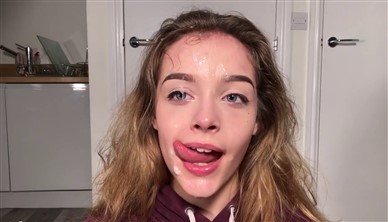 kitty cashew deepthroat blowjob rough fuck with facial video leaked